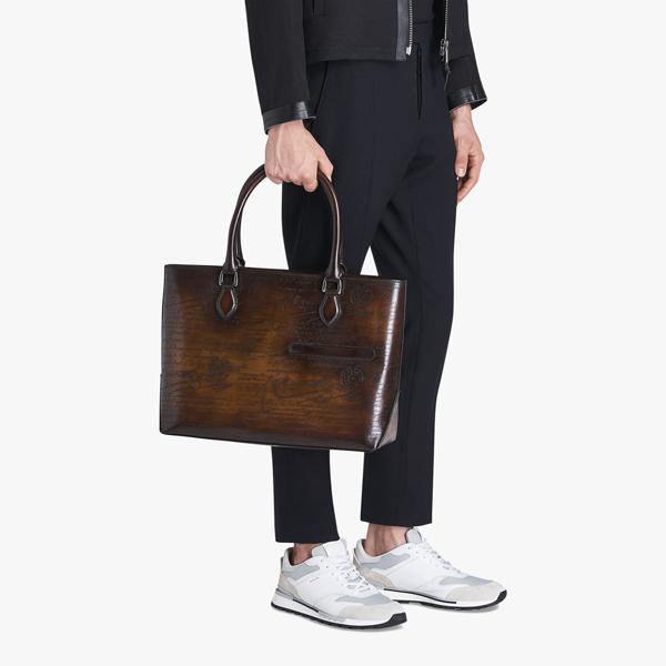 【BERLUTI】TOUJOURS ベルルッティスーパーコピー レザー トートバッグ 9040805